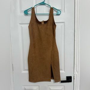 Suede dress